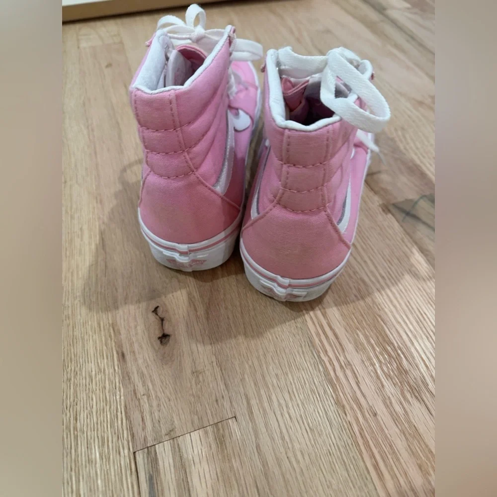 VANS Pink White‎ Prism High Top Women’s Size 8.5